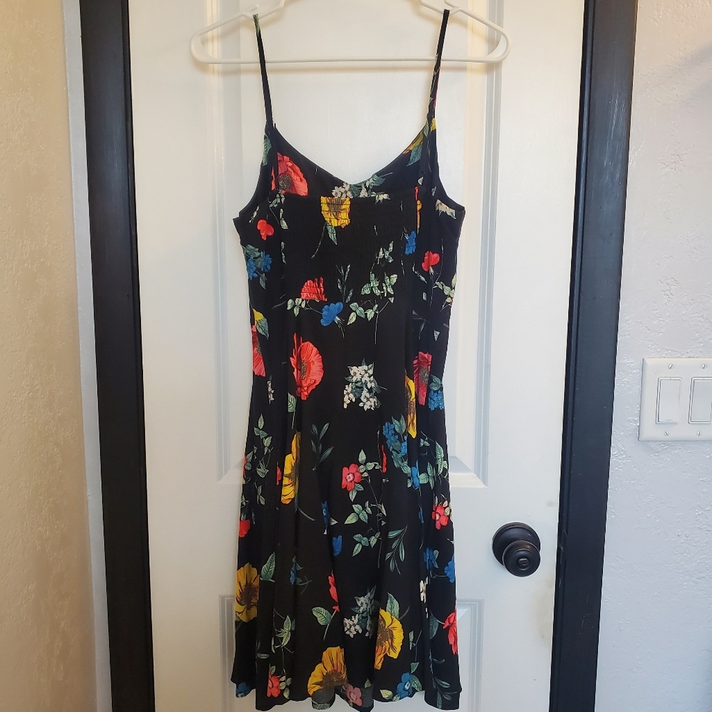 Old Navy - Women's Black Floral Dress - sz L